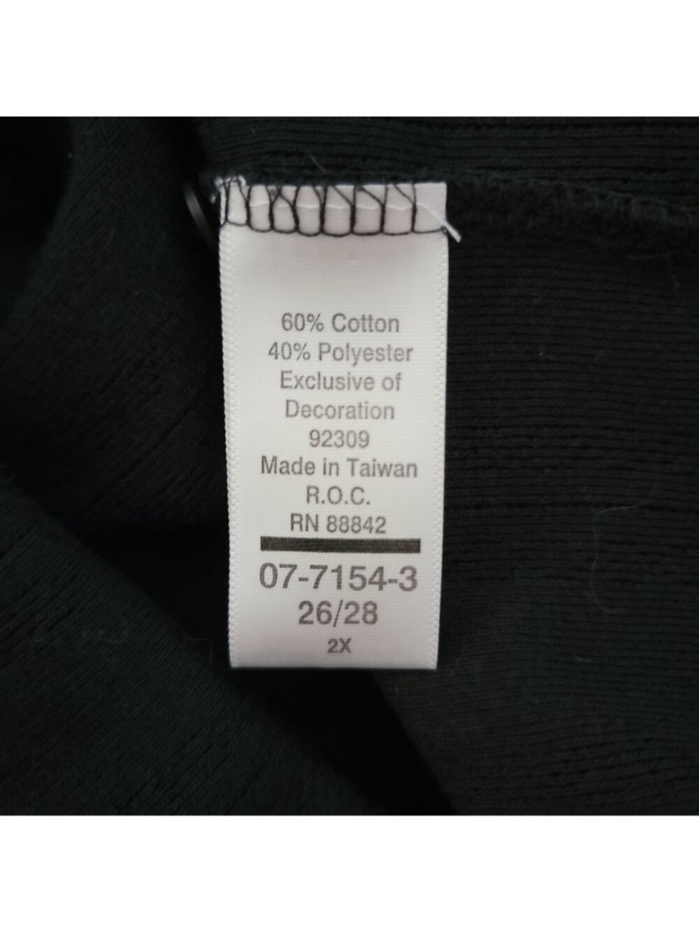 Woman Within Short Sleeve Pullover Top Womens Sz 2X Embroidered Trim Black - Picture 9 of 11